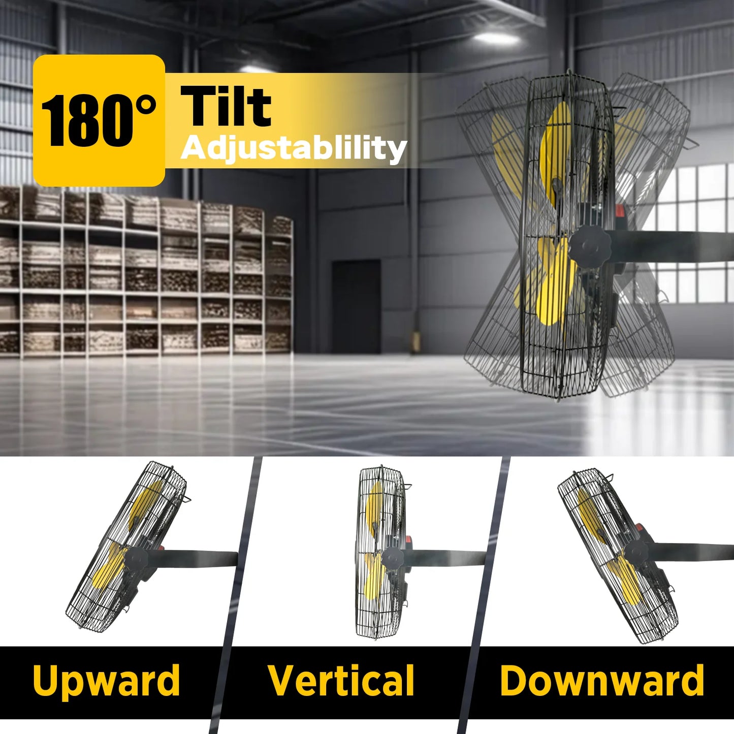 From HICFM, this rugged 18 inch wall mount fan delivers massive airflow for busy workshops.