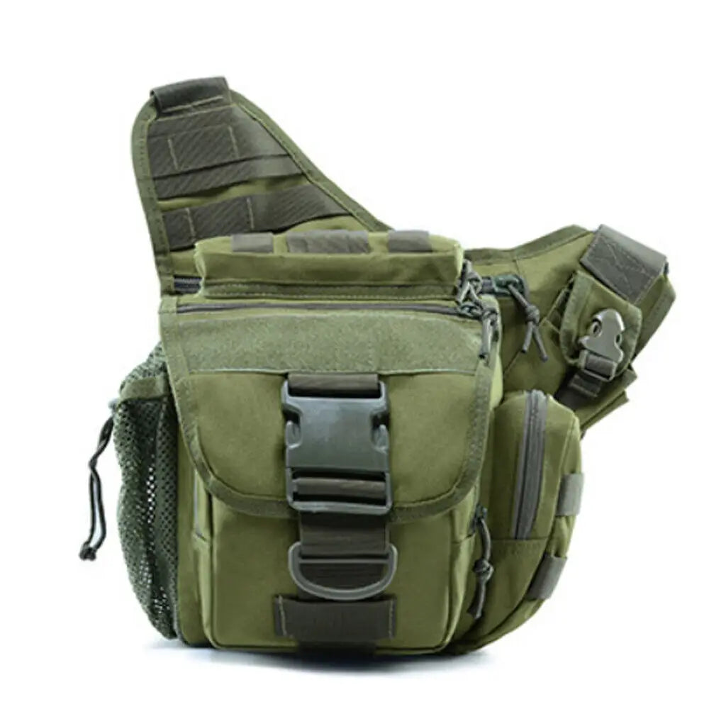 Outdoor Tactical Shoulder Bag Sling Pack Molle Pouch Nylon