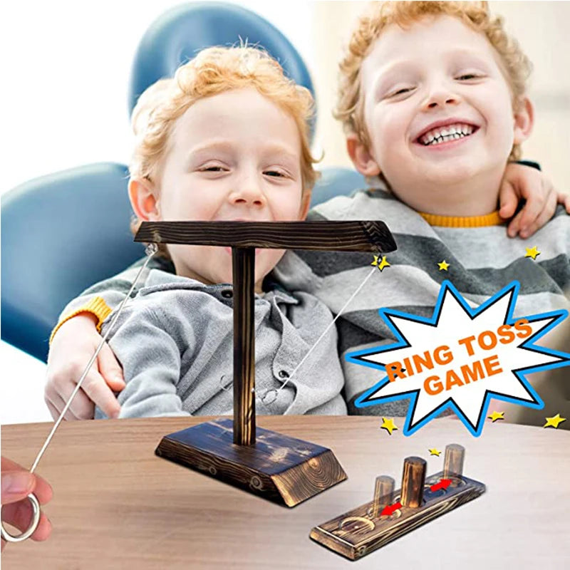 Ring Toss Games For Kids And Adults Handheld Wooden Board Game Party Drinking