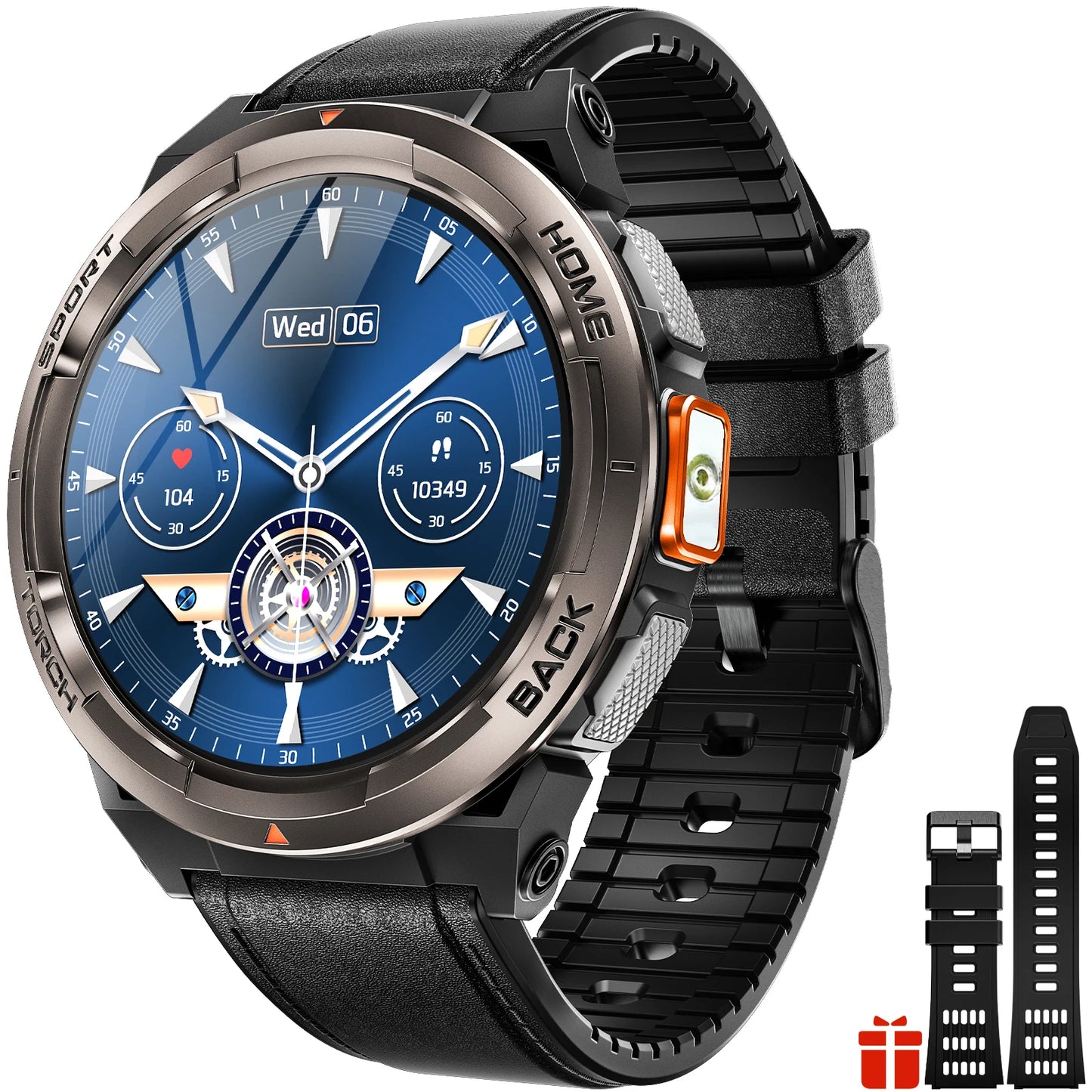 EIGIIS KE5 1.45 Inch Smartwatch With Compass Barometer Altimeter 3ATM Waterproof