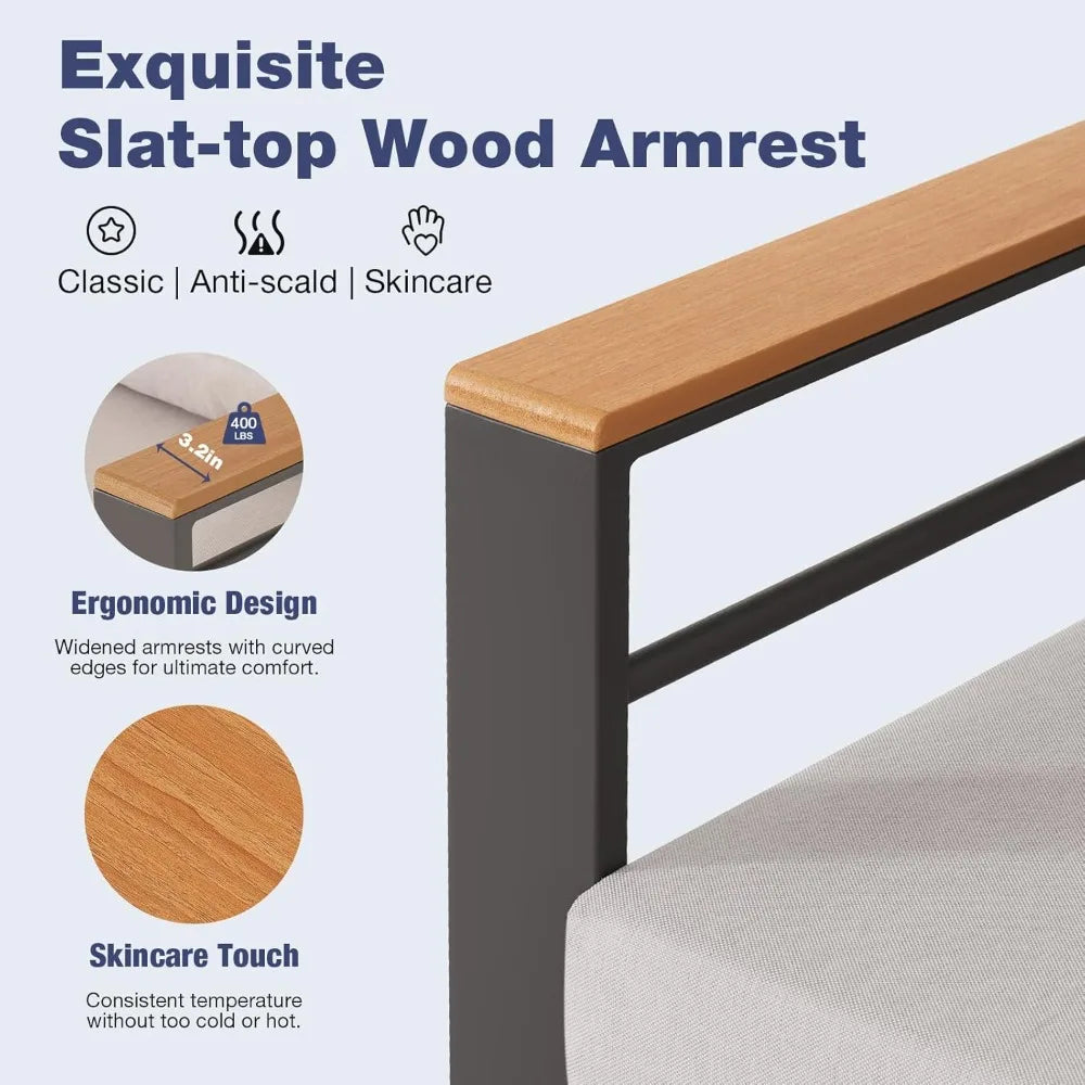 Aluminum Outdoor Patio Furniture Set 7 Seats With Cushions And Coffee Table