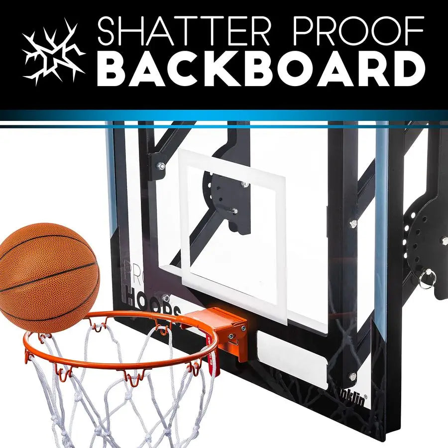 Take your game to the next level with this wall mounted basketball hoop from Franklin Play, engineered for steady rebounds and versatile indoor or outdoor use.