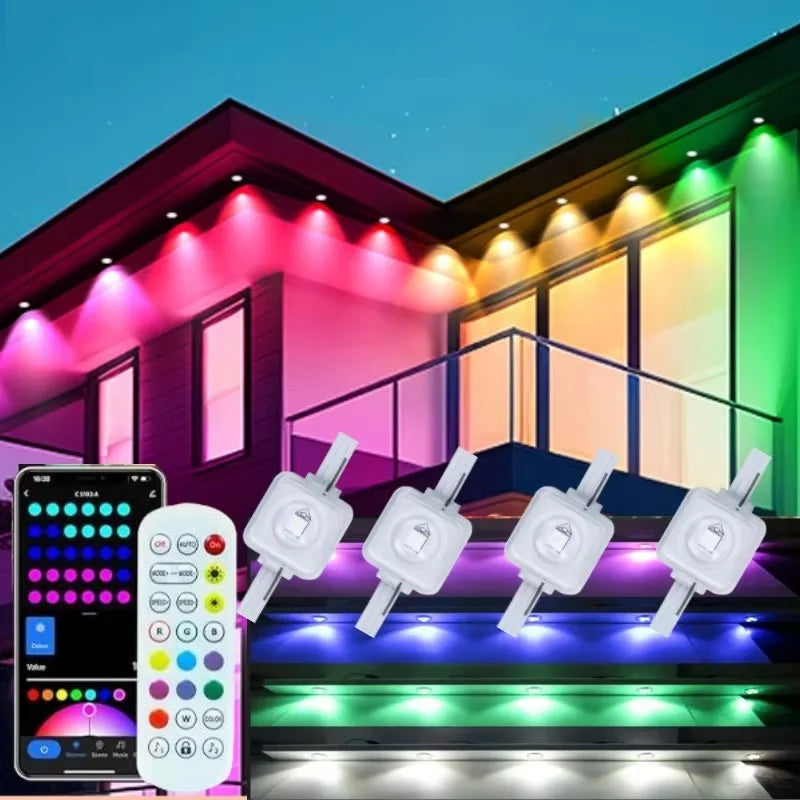 MIMIRGB Smart Outdoor IP67 Waterproof LED Light String with App and Music Sync