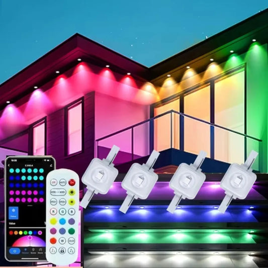 MIMIRGB Smart Outdoor IP67 Waterproof LED Light String with App and Music Sync