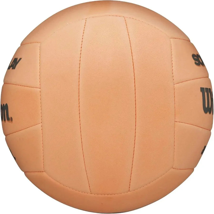 Soft Volleyball Official Size Orange For Indoor And Outdoor Play
