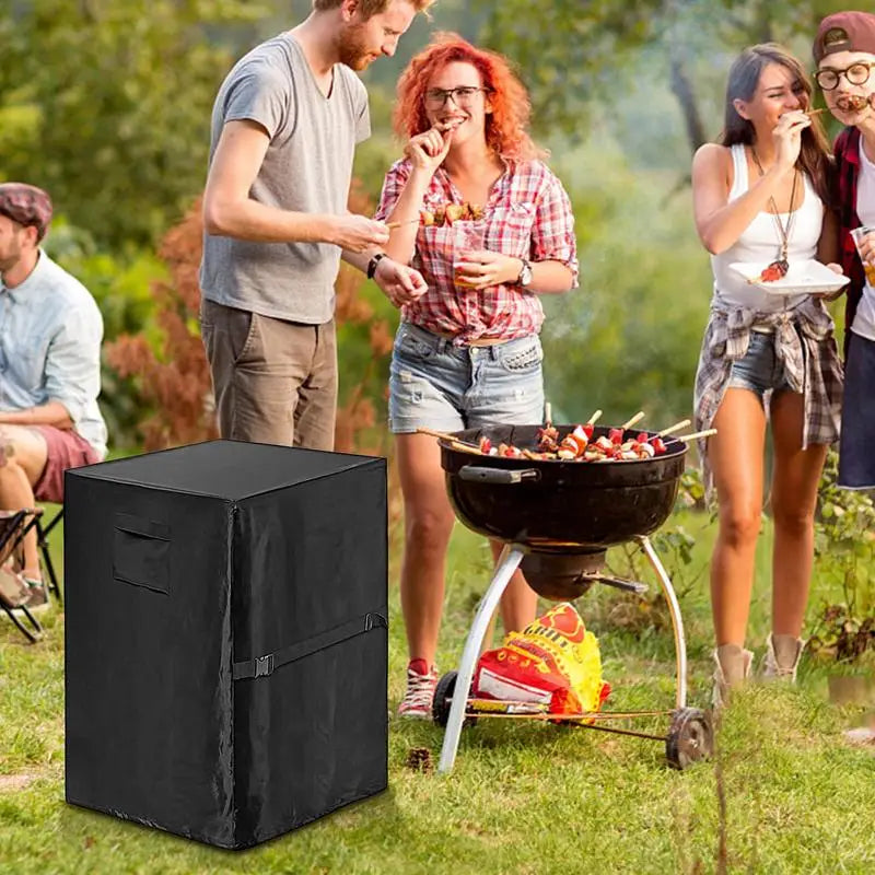 BBQ Grill Barbeque Cover Waterproof Square Fire Pit Cover Outdoor Rainproof