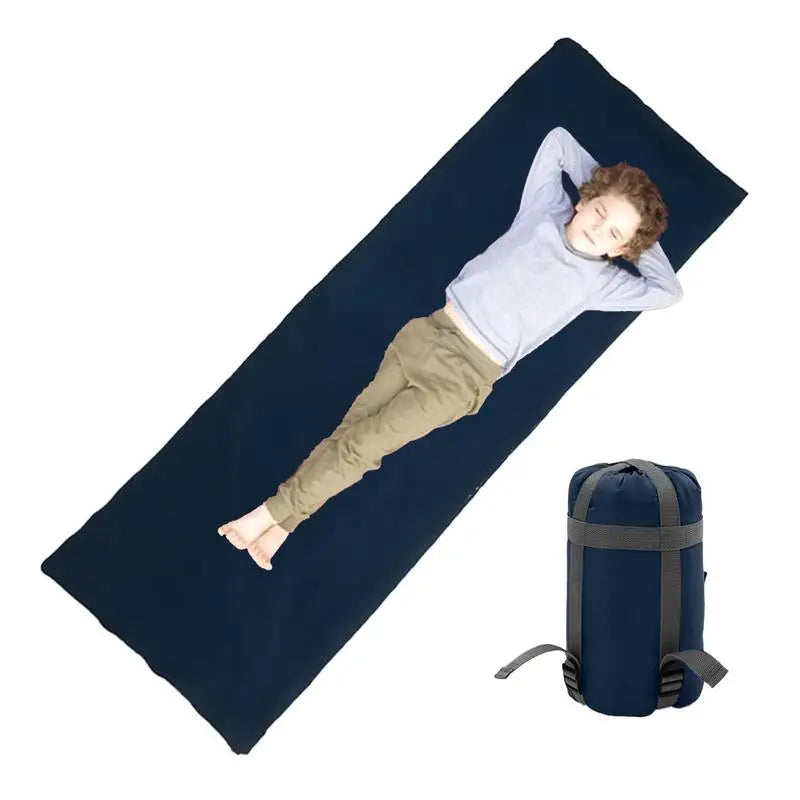 Packable Kids Sleeping Bag With Compression Sack Foldable Envelope Travel Gear
