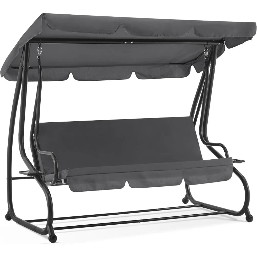 Turn your outdoor space into a relaxing retreat with the MCombo 3 Seat Patio Swing, designed for comfort and easy enjoyment.