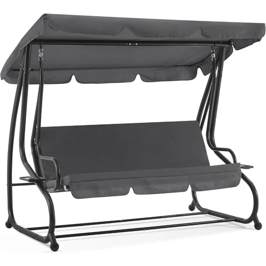 Turn your outdoor space into a relaxing retreat with the MCombo 3 Seat Patio Swing, designed for comfort and easy enjoyment.