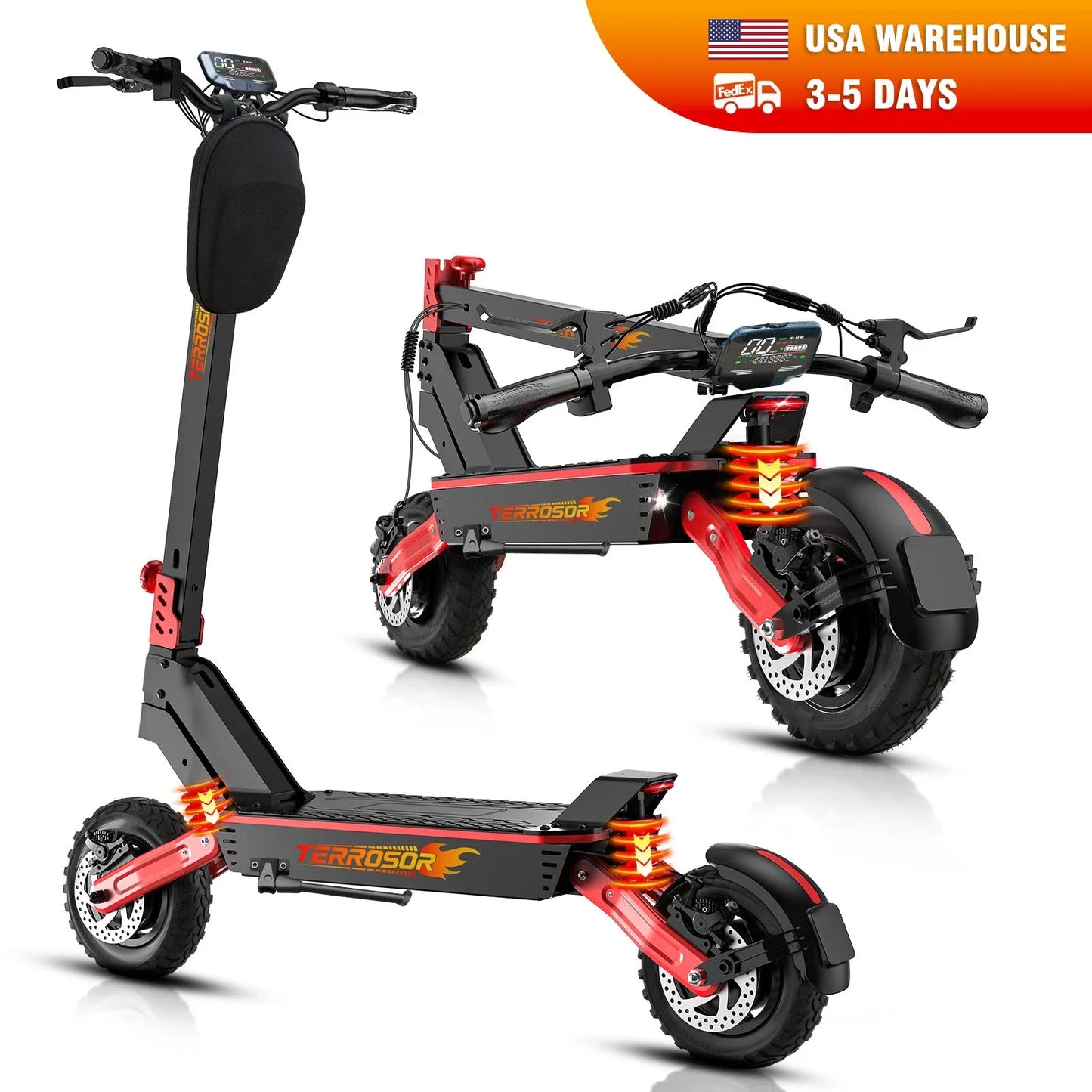 LELEKUAIC 1200W Electric Scooter For Adults 28 MPH Top Speed Off Road