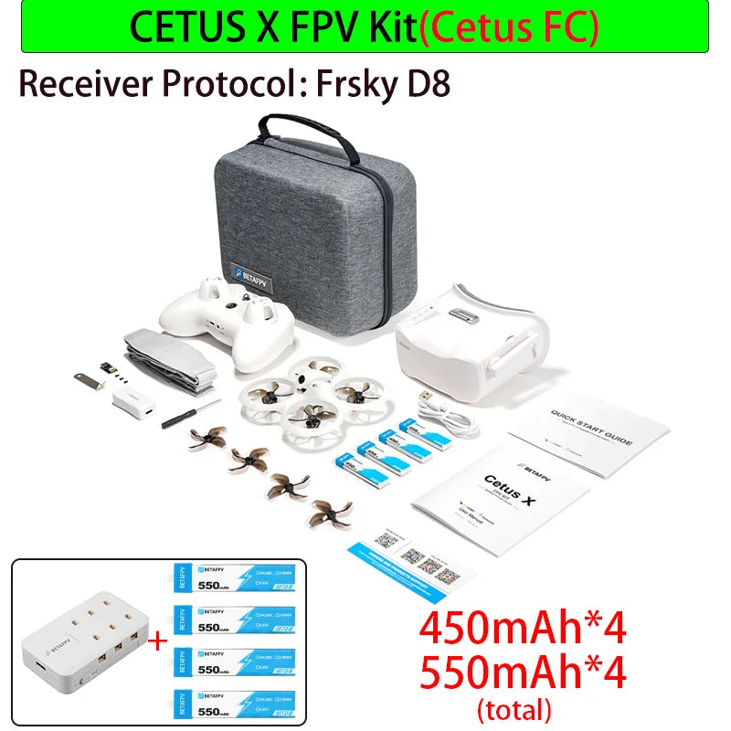 Discover precision and agility with BEYONDSKY's Cetus X FPV Kit, the compact indoor racer built for your quick flips, tight turns, and smooth control in small spaces.