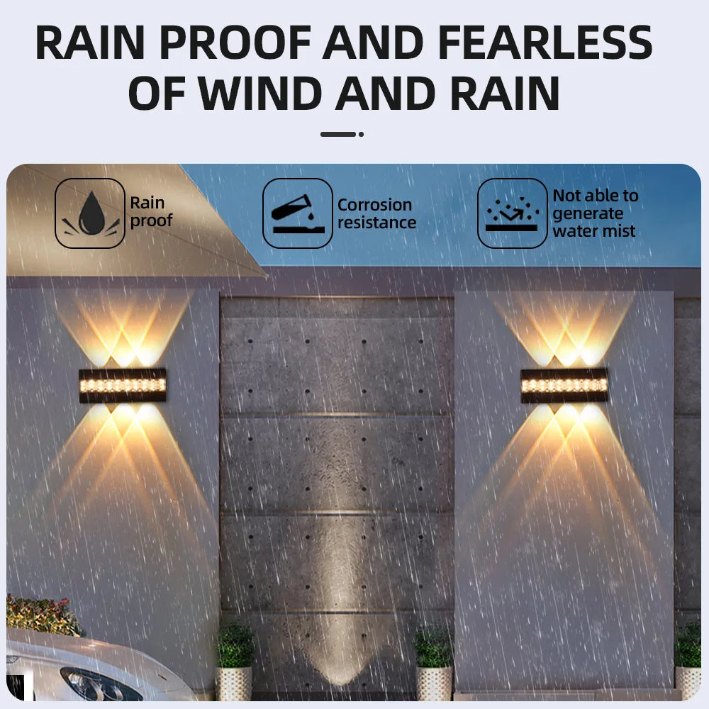 LTOON Outdoor Waterproof Wall Light RGB Garden AC85 265V 10W