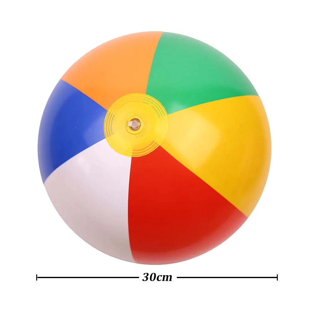 APWIKOGER Inflatable Beach Ball Colorful Rainbow Pool Play Balloon For Kids