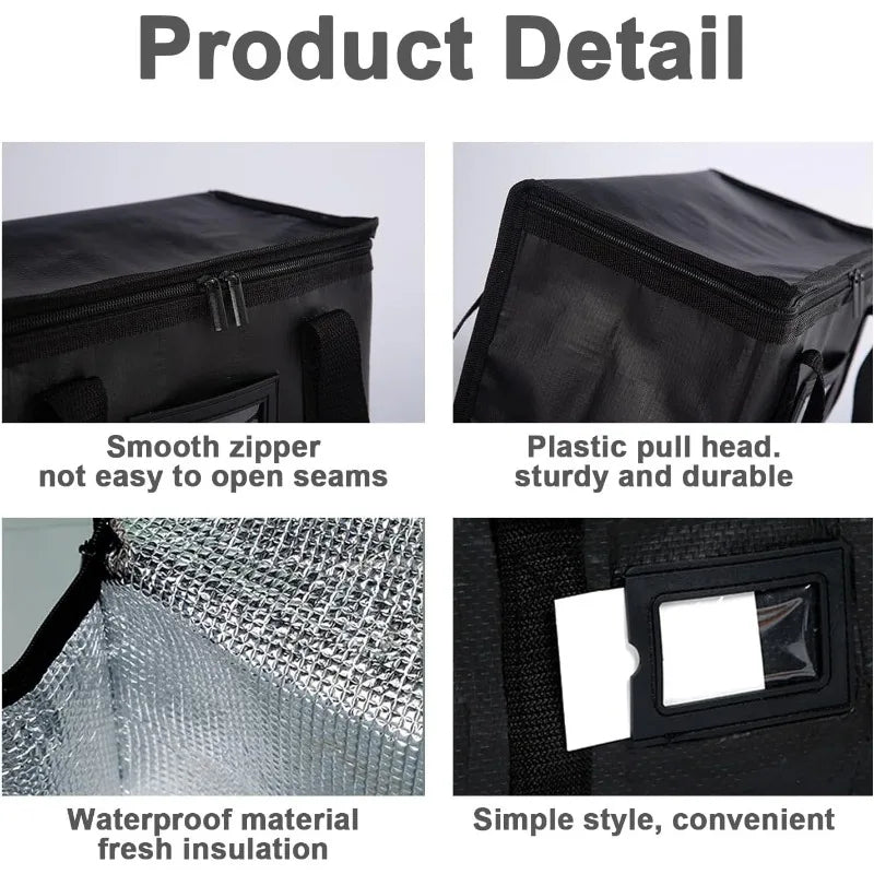 Deliver hot or cold meals with confidence using the NONECN 40L insulated delivery bag built for everyday efficiency.