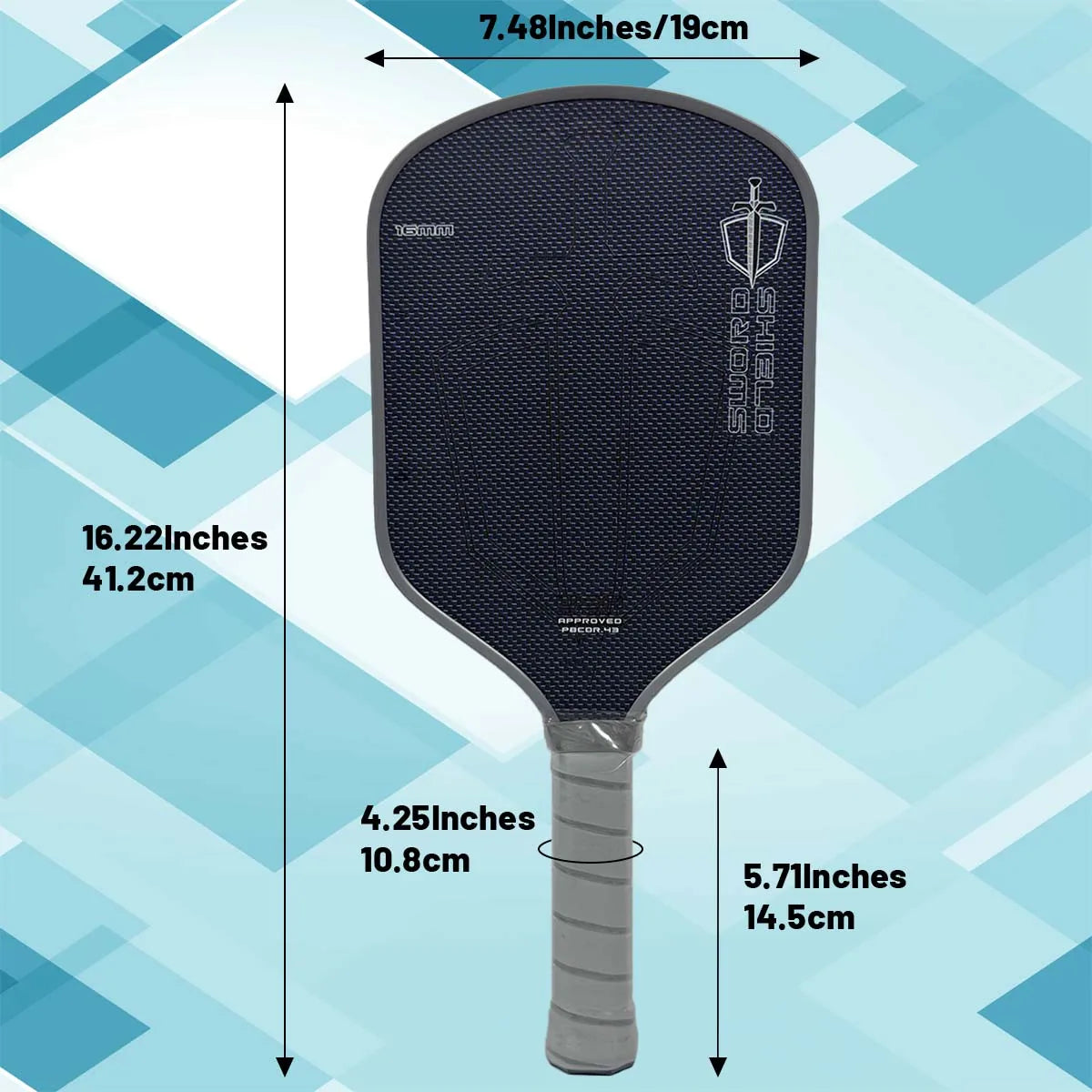Azgairit Pickleball Paddle Sword And Shield J2NFT Gen Four Point Five EPP Core