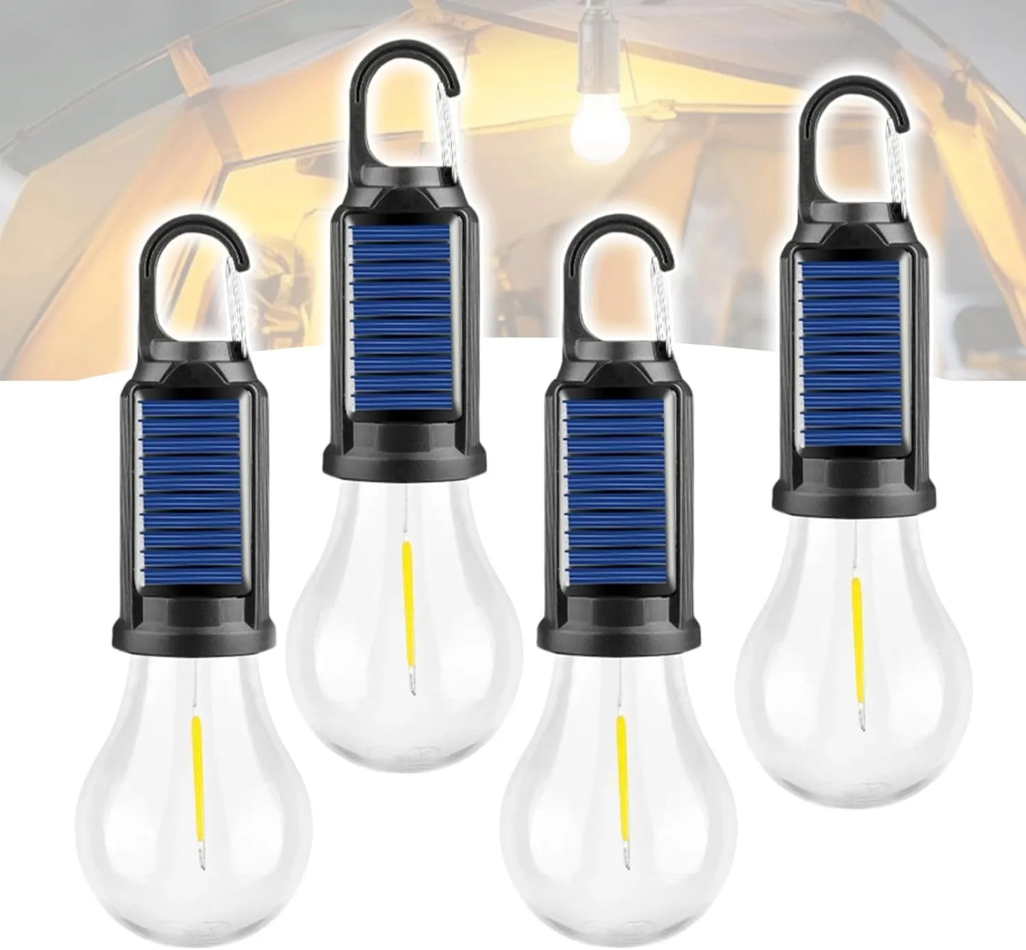 Solar Camping Light Type C 3 Modes Waterproof Portable for Hiking Emergencies