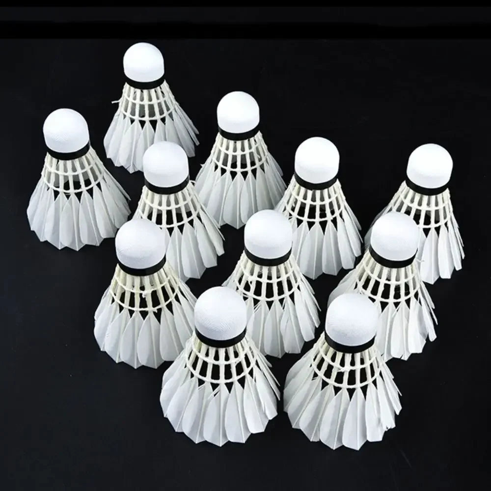 Professional Goose Feather Badminton Shuttlecocks Black Pack 3 6 12
