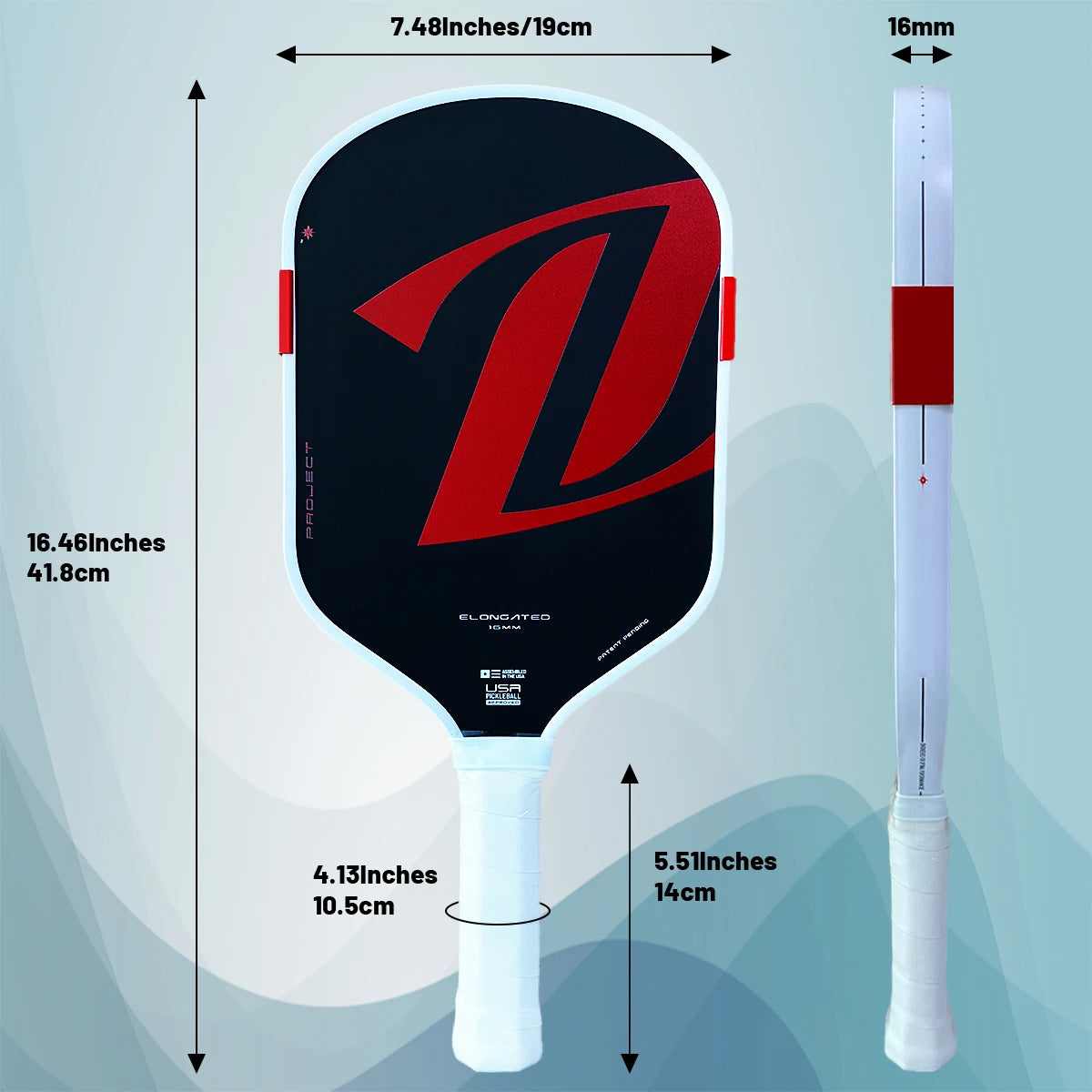 Azgairit Boom 16mm Pickleball Paddle Foam Core Power Control