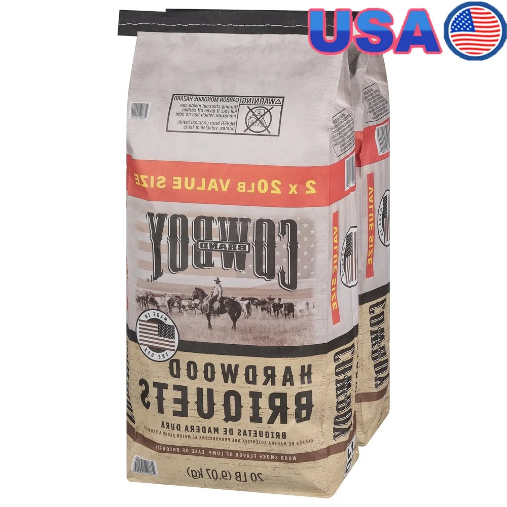 Experience authentic hardwood grilling with Cowboy Hardwood Briquets that deliver steady heat and rich, smoky flavor every time, so you can enjoy backyard cookouts with ease.