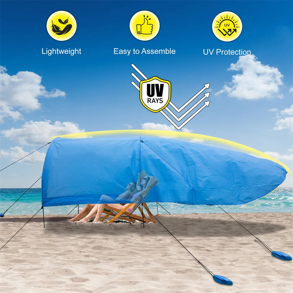 Experience expansive shade and effortless setup with a tent that spans up to 200 square feet of UPF 50+ protection, perfect for you and groups of four to eight people.