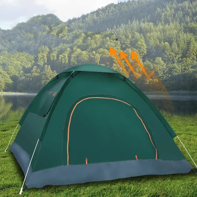 Experience instant shelter with a fast, reliable pop-up tent that fits two to three campers for any outdoor adventure.