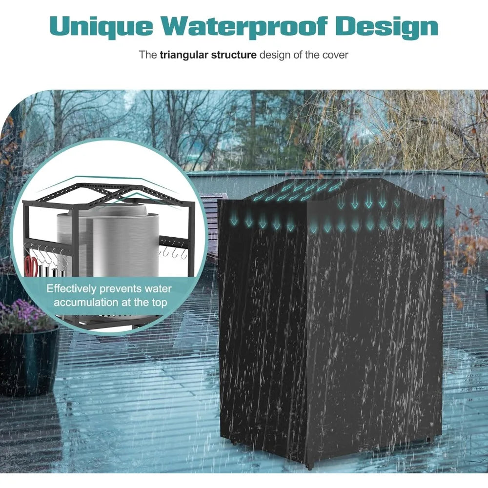 Elevate your outdoor fire setup with a rugged iron storage station that keeps tools, accessories, and firewood neatly organized.