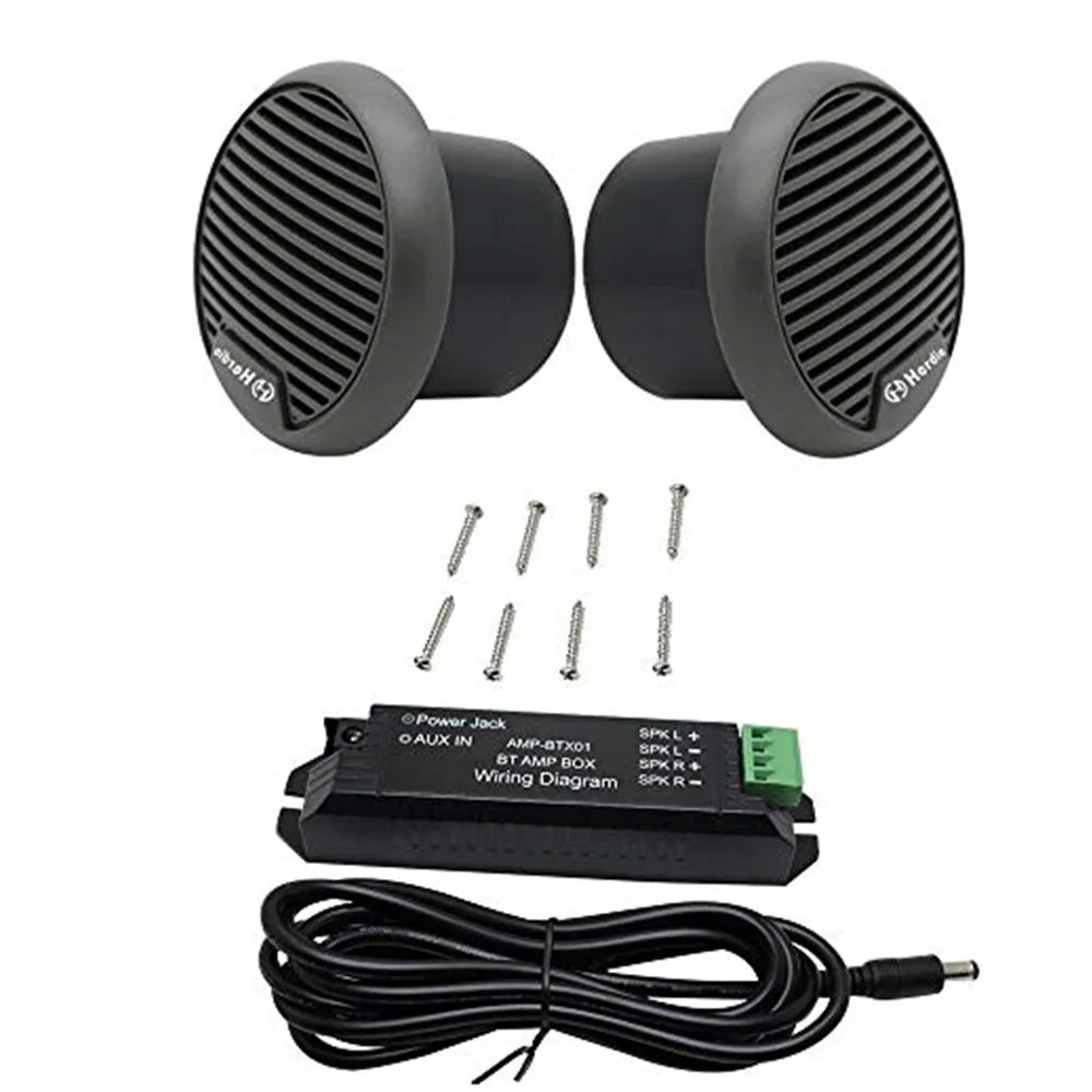 Herdio 160W 3 Inch Marine Boat Waterproof Bluetooth Speaker For ATV UTV Outdoor