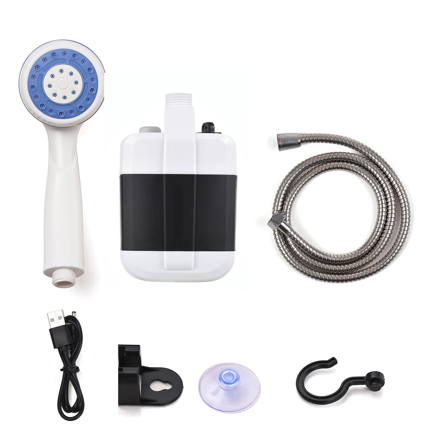 TOMSHOO Portable Camping Shower Pump USB Rechargeable Outdoor Water Shower