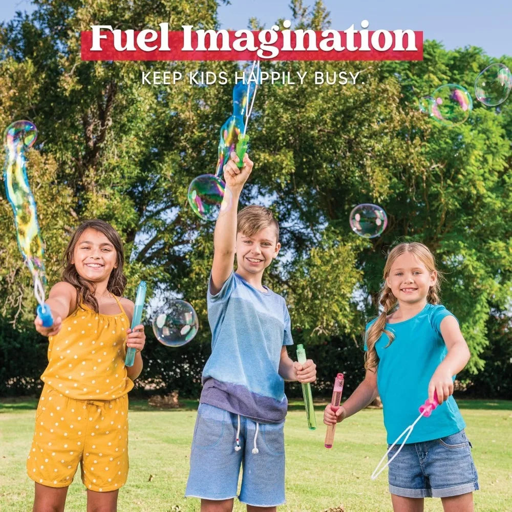 You can create bigger bubbles and lasting memories with the Joyfy 24 pack of large bubble wands for outdoor play.
