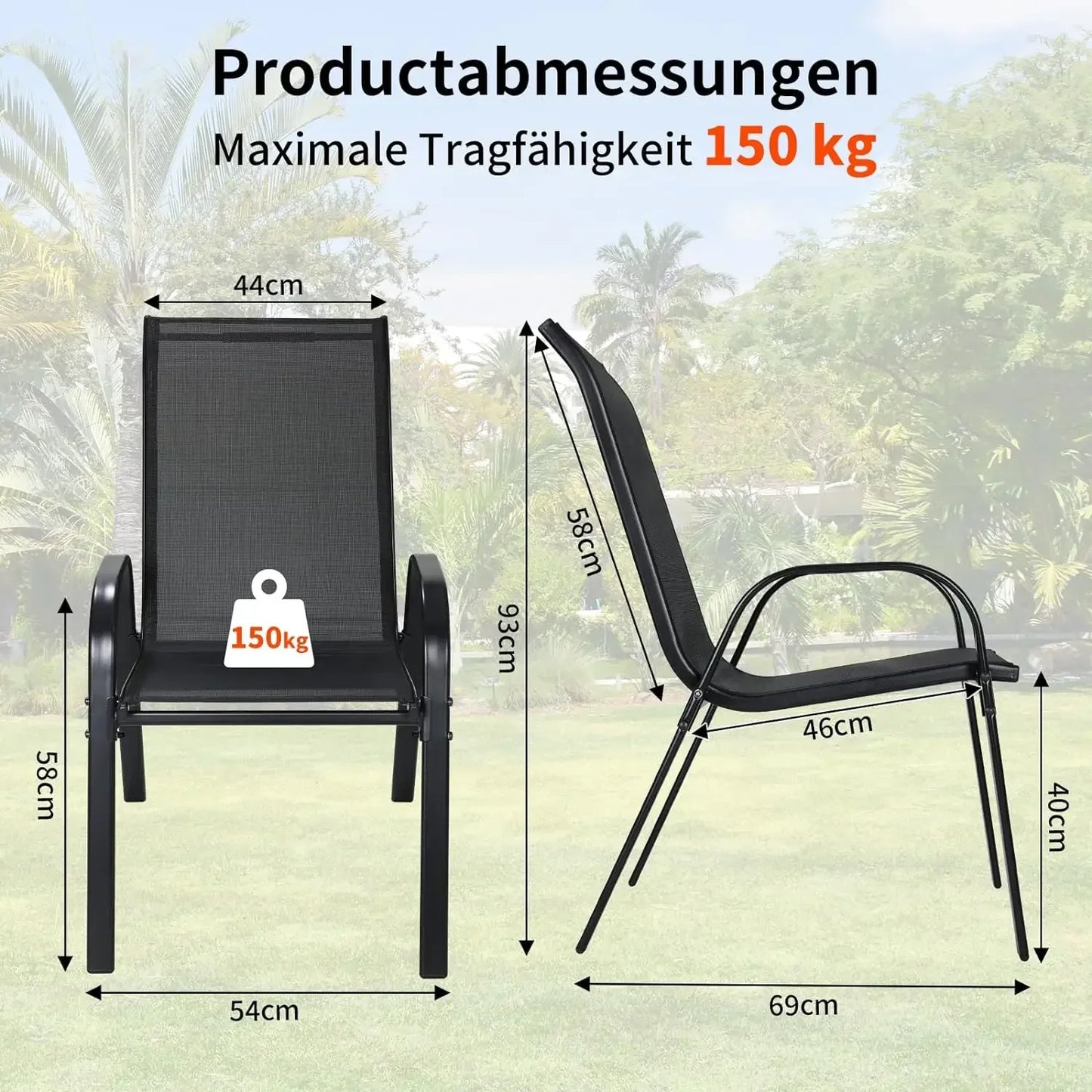 You can relax in sturdy, versatile folding garden chairs built for your outdoor living.