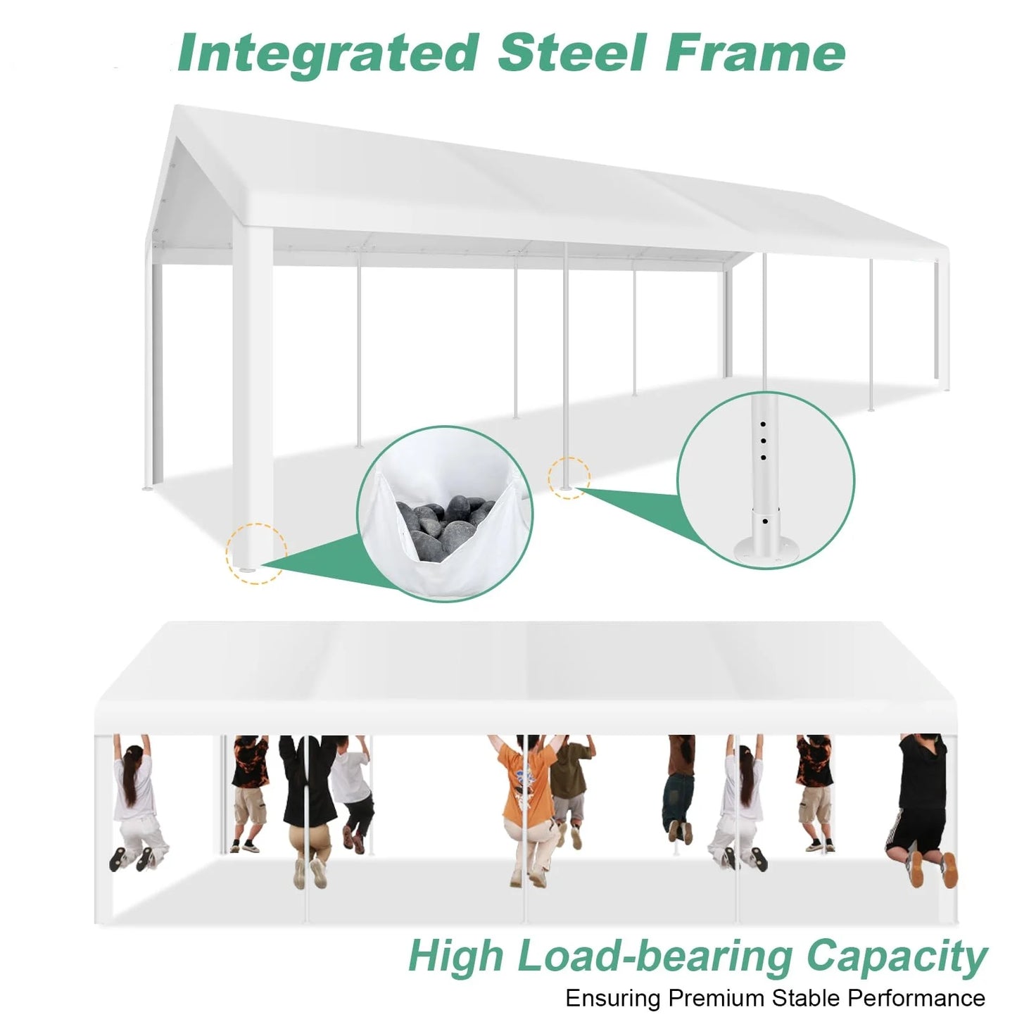 Create unforgettable outdoor events with the COBIZICN 10x30 canopy tent that stands up to wind, rain, and crowds while keeping setup quick and simple.