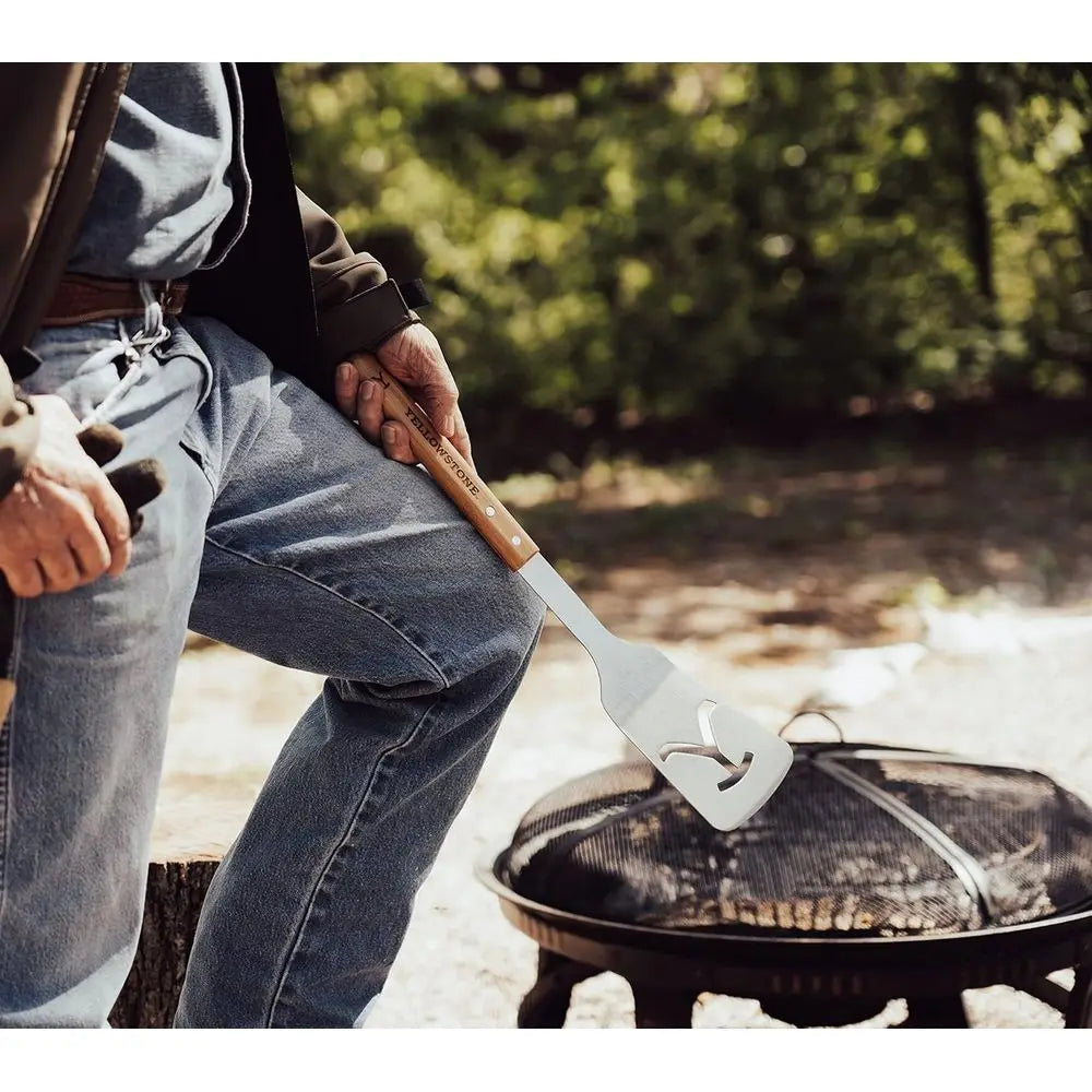XMSJ 2 Piece BBQ Grill Set With Spatula And Tongs For Grilling