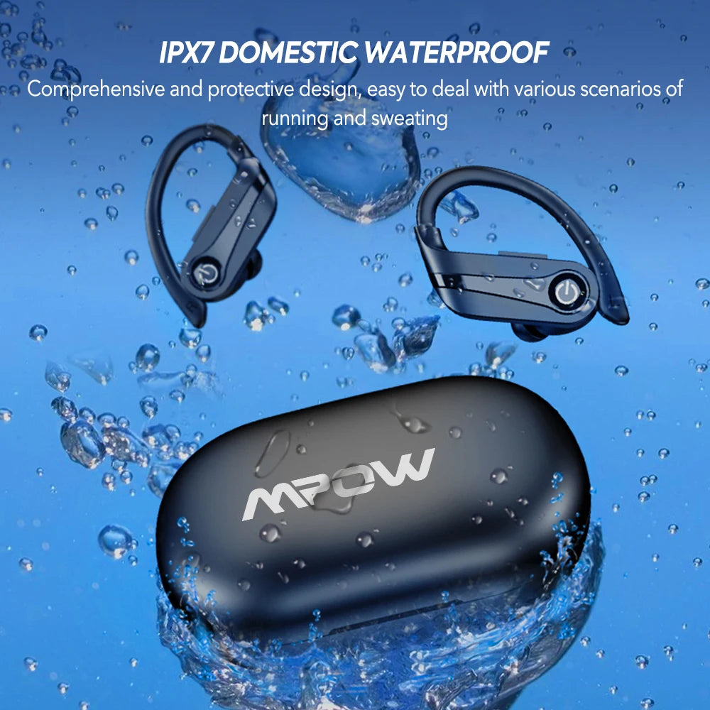 Experience dependable performance and freedom during workouts with the MPOW Q63 wireless earbuds, designed for comfort, reliability, and everyday durability.