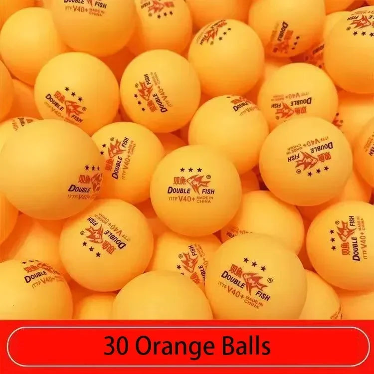 Original DOUBLE FISH V40+ 3 Star 30Pcs Ping Pong Ball Seamed ABS New Material Table Tennis Balls ITTF Standard Ping Pong Balls