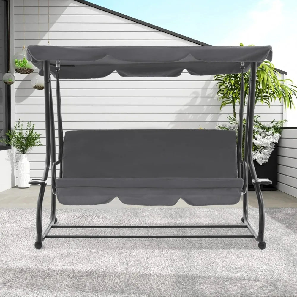 Turn your outdoor space into a relaxing retreat with the MCombo 3 Seat Patio Swing, designed for comfort and easy enjoyment.