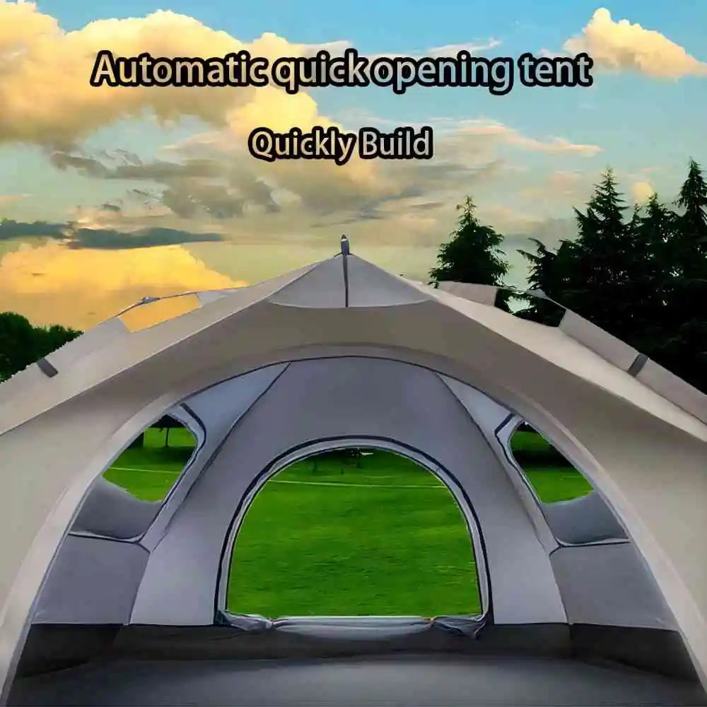 Pakicetus 4 Person Outdoor Sunshade Camping Tent Waterproof Quick Setup