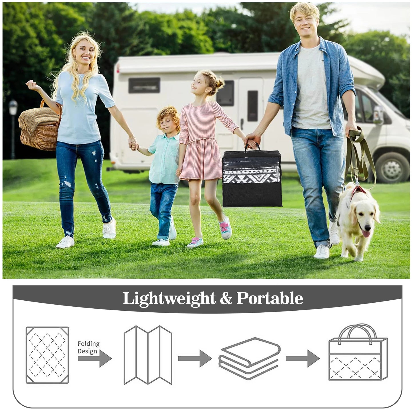 Upgrade your outdoor space with Studyset's weatherproof rug that brings boho charm, vibrant color, and practical durability to any patio, deck, or campsite, enduring sun, rain, and everyday use with easy care.