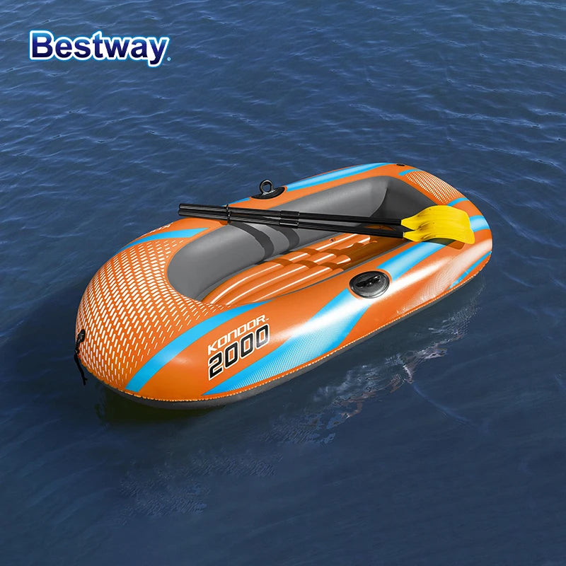 Bestway 61142 2 Person Heavy Duty Inflatable Kayak PVC Raft Boat