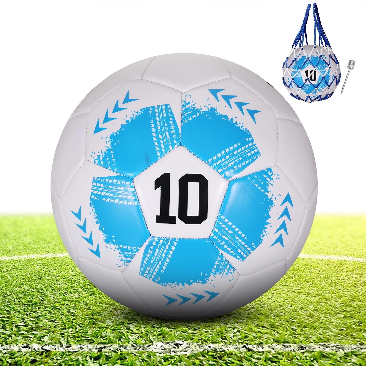 Stand out on the field with this four-layer waterproof PU soccer ball, engineered for your reliable performance in training and matches.