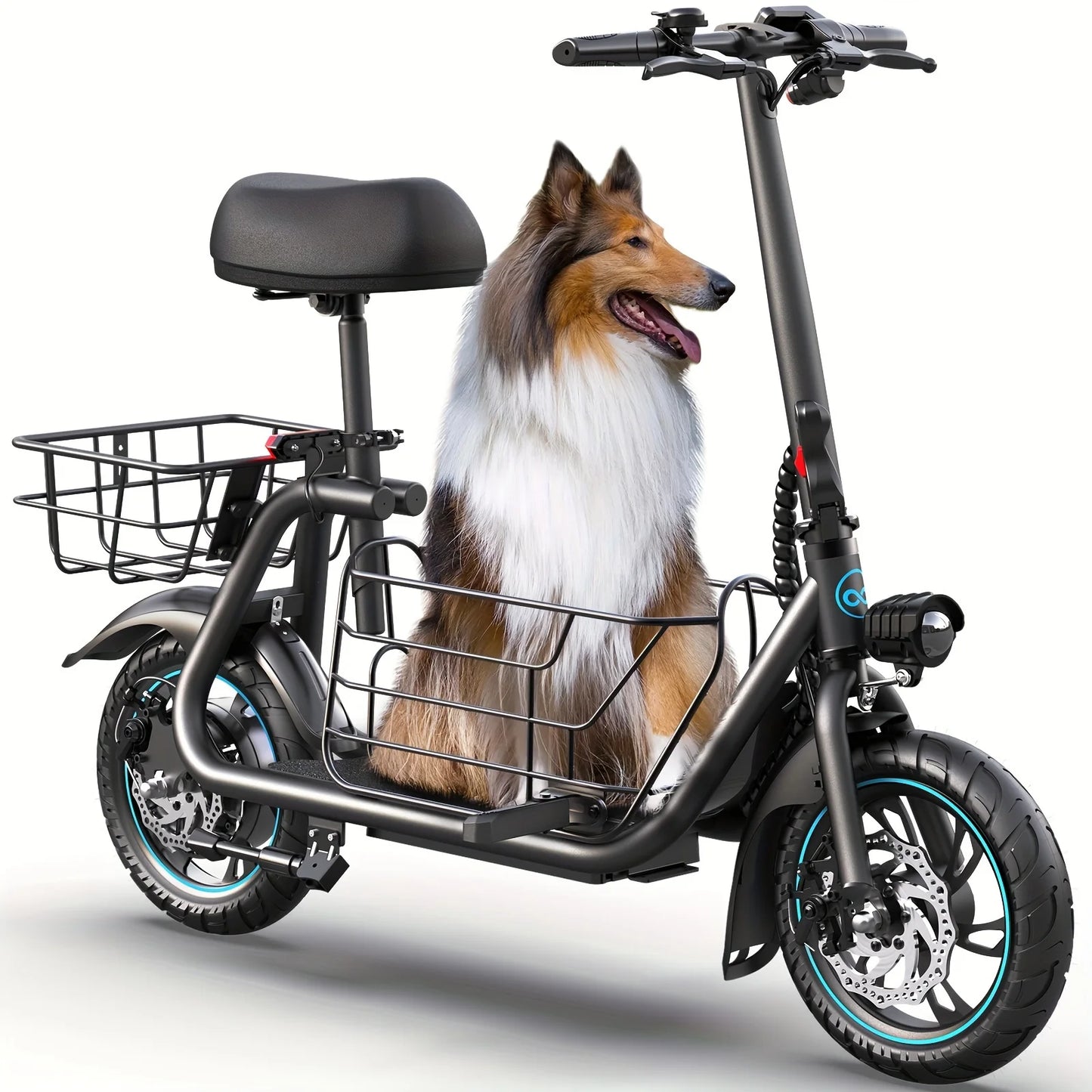 Experience Gyroor's versatile electric scooter, engineered for everyday city explorations and pet-friendly outings, delivering dependable power and a smooth ride.