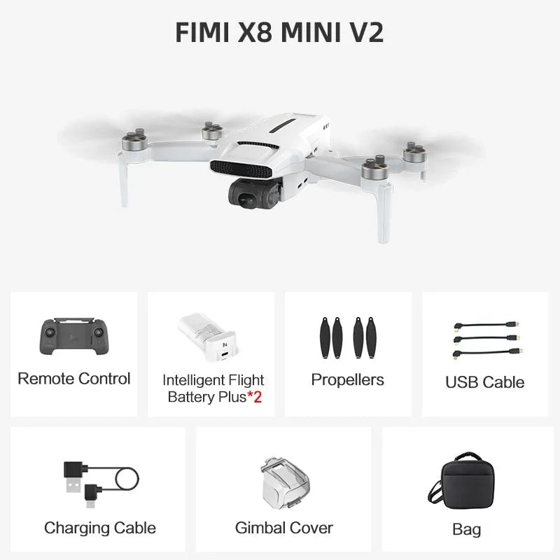 ISHOWTIENDA Fimi X8 Mini V2 4K Camera EIS Drone With 3 Axis Gimbal