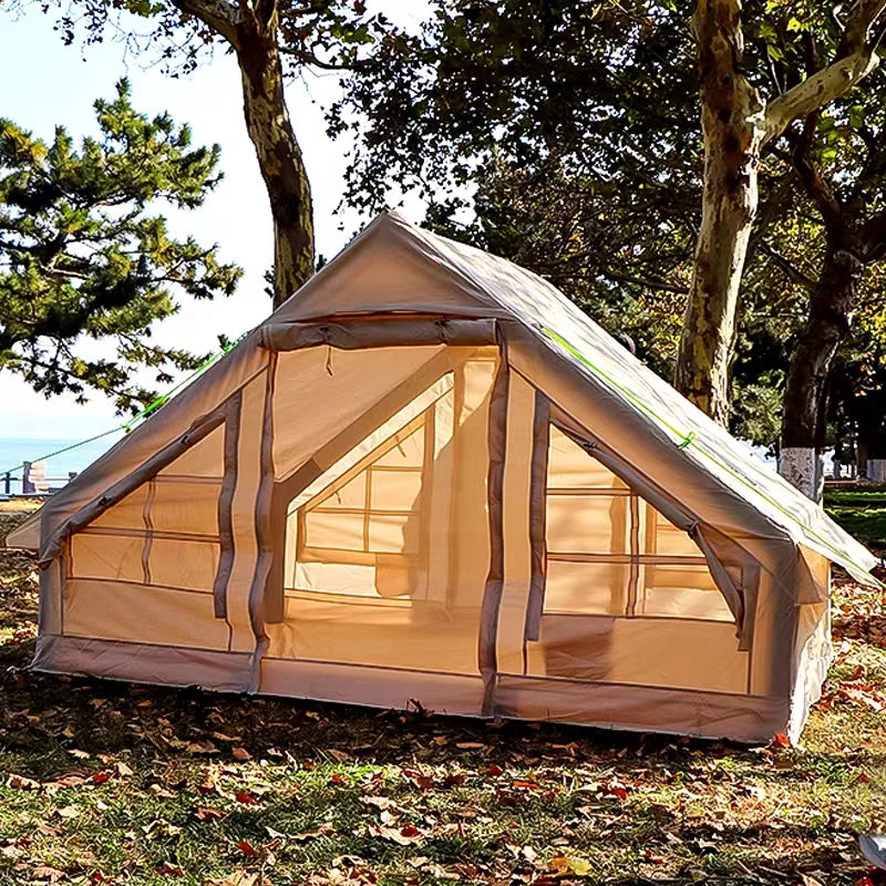 Large Inflatable Family Tent For 3 To 4 People Outdoor Camping