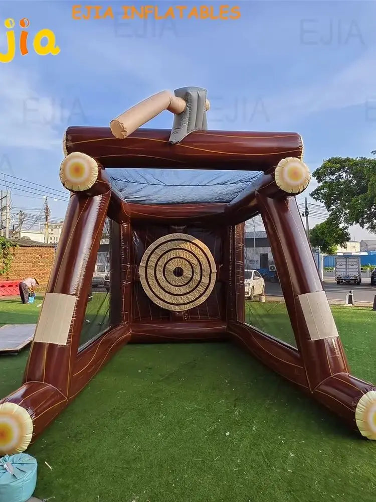 Ejia 13 Ft Inflatable Axe Throwing Target Game With Blower And Foam Axes