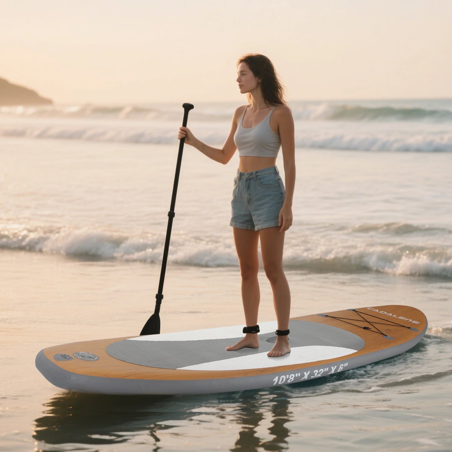 CADALENE Inflatable Stand Up Paddle Board With Premium Accessories