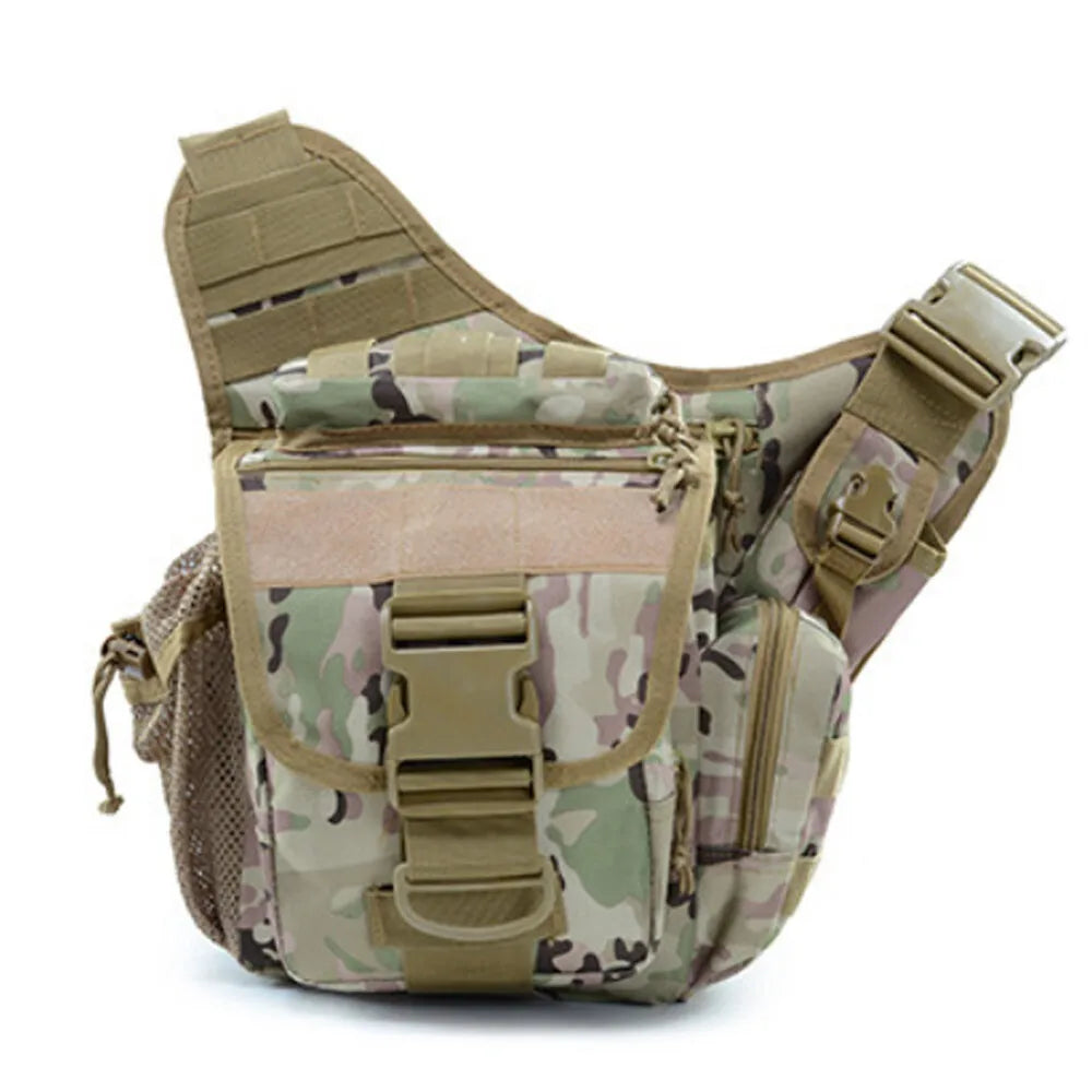 Outdoor Tactical Shoulder Bag Sling Pack Molle Pouch Nylon