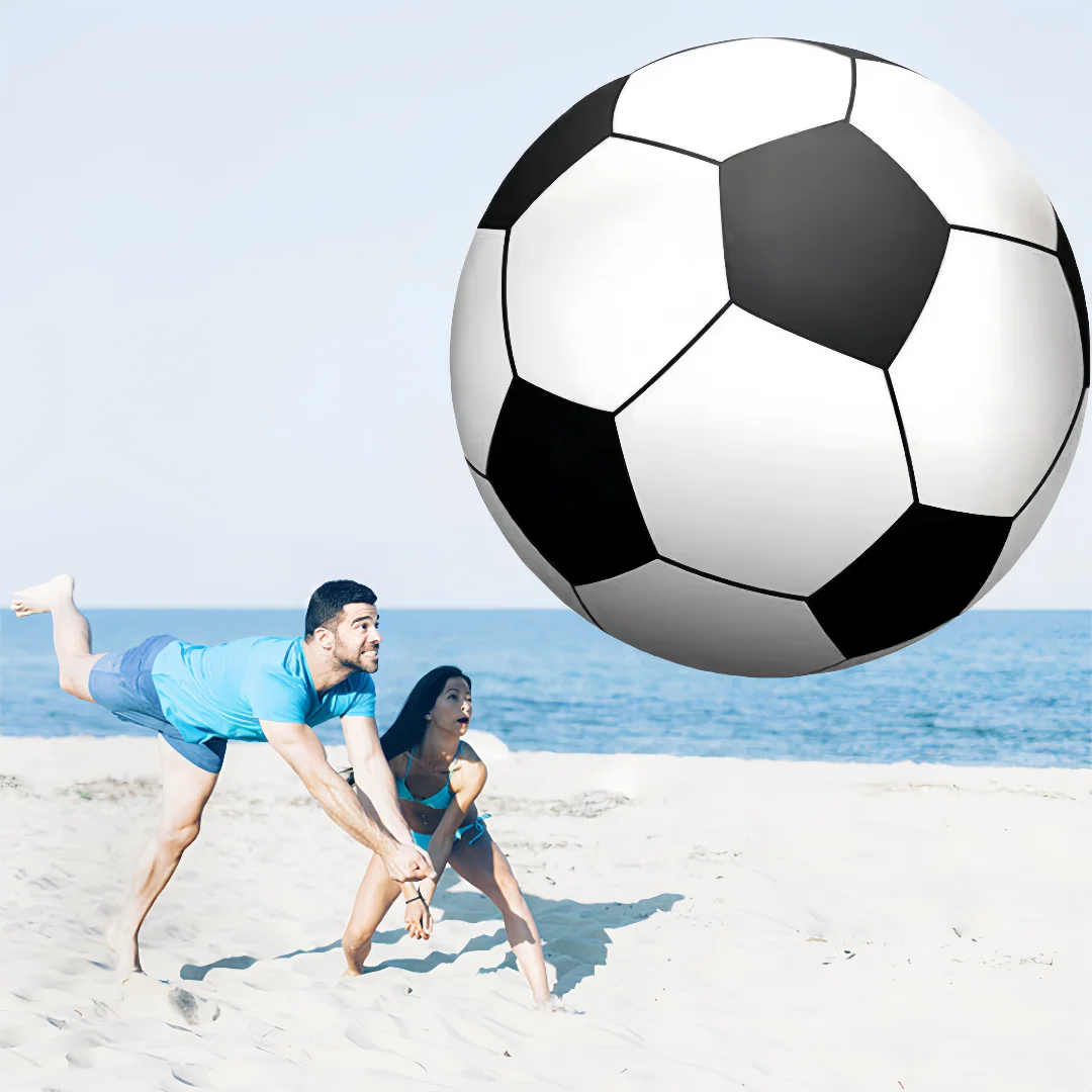 Make splashy memories with Inflatable Kingdom's giant beach ball that elevates outdoor play to a splash party.