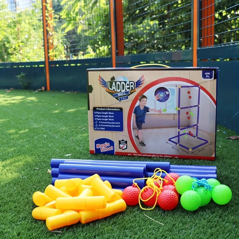 Ladder Toss Outdoor Game Set With Balls For Backyard Play