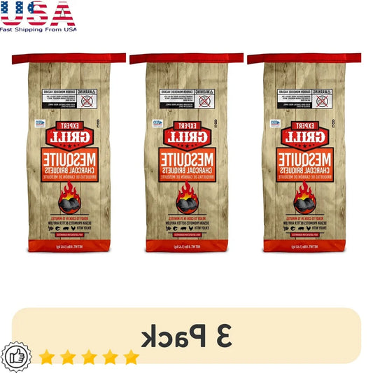 Mesquite Charcoal Briquettes 8 Lb Bag For Grilling And Smoking
