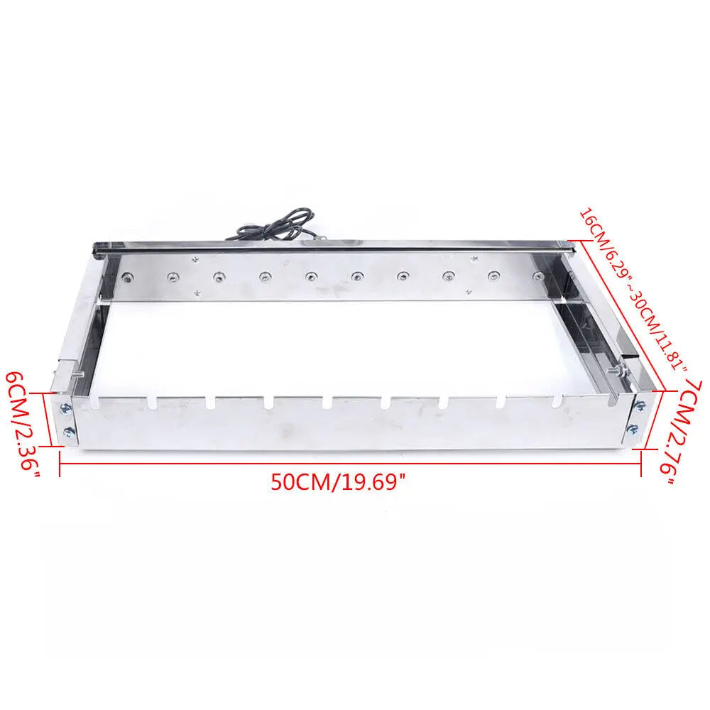 Bymaocar Kebab Rotating Rotisserie Grill Skewers Set 10 Holes