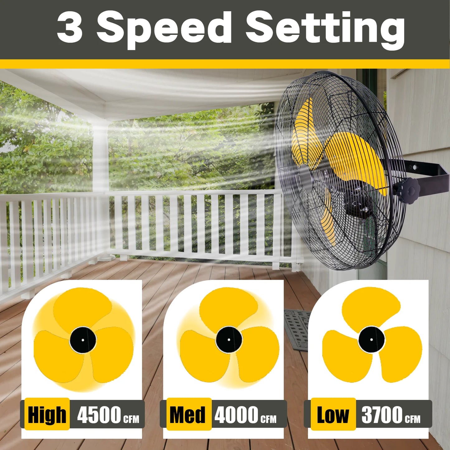 From HICFM, this rugged 18 inch wall mount fan delivers massive airflow for busy workshops.